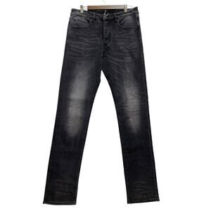 Six Week Residency NWT Black Vintage Desert Dust Slim Straight Denim Men's Sz 32